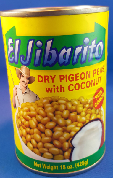 El Jibarito Guandules Secos con Coco 425 gr